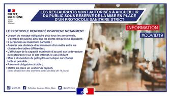 COVID-19 : Le préfet renforce les mesures sanitaires dans la Métropole de Lyon