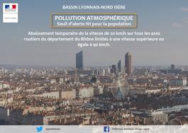 Épisode de pollution de l’air de type combustion PM10 en cours dans le bassin Lyonnais/Nord Isère