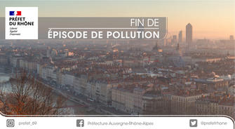 Fin de l’épisode de pollution à l’ozone dans le Rhône et la métropole de Lyon. 