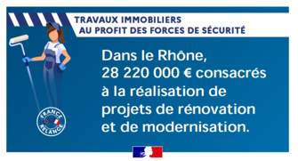 France Relance : travaux immobiliers au profit des policiers dans le Rhône