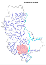 Localisation du bassin-versant du Garon